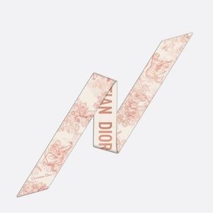 Dior Toile De Jouy Mitzah Scarf - Pink Scarf Twill